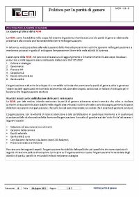 politica per la parità di genere